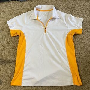 Womens Slazenger Athletic Quarter Zip Polo Shirt